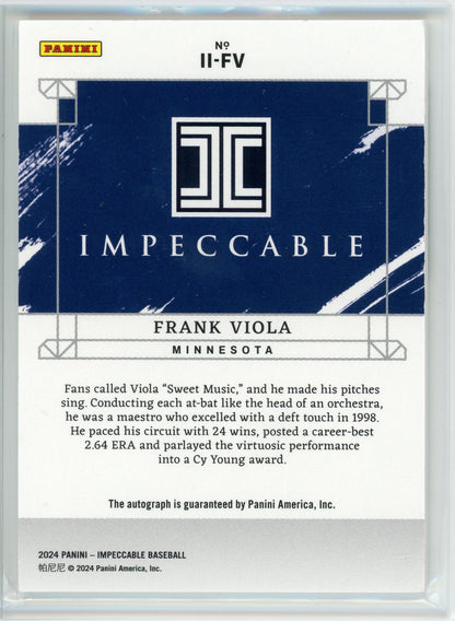 2024 Panini Impeccable #II-FV Frank Viola Indelible Ink /25