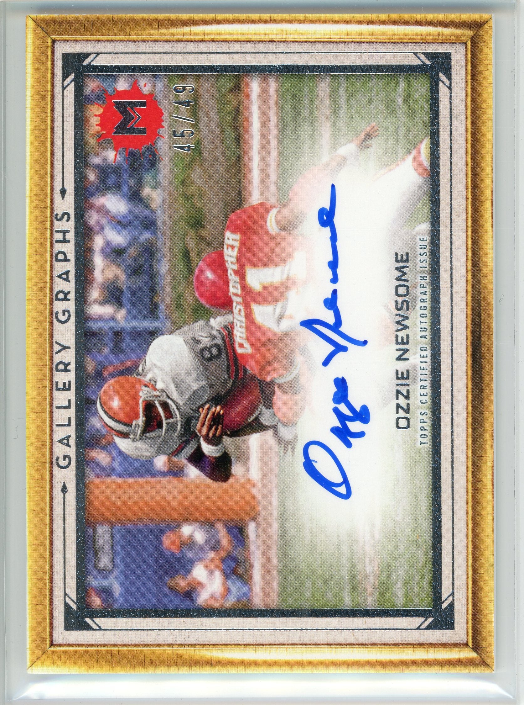 2023 Topps Motif #GG-ON Ozzie Newsome Gallery Graphs Autographs /49