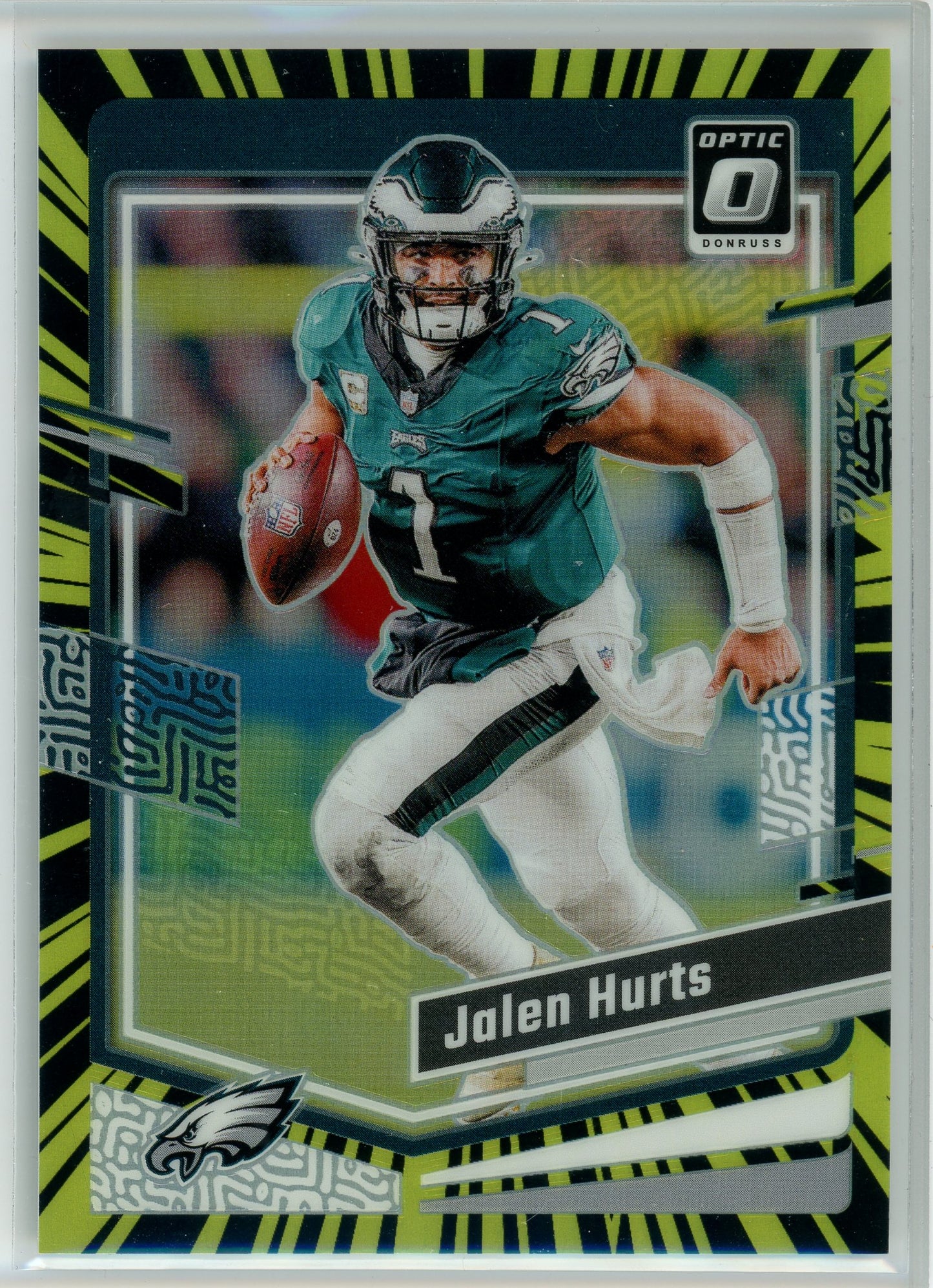2023 Donruss Optic #158 Jalen Hurts Electricity Prizm /69