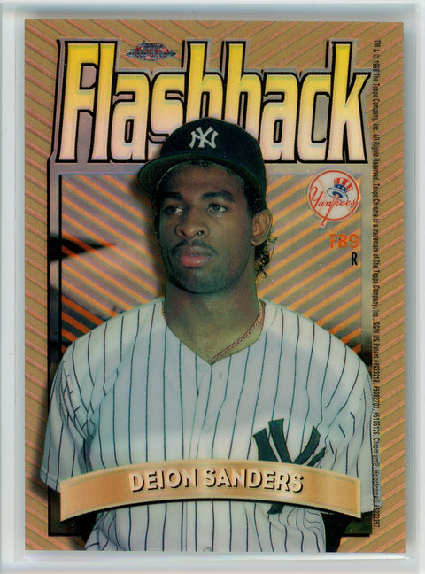 1998 Topps Chrome #FB9 Deion Sanders Flashback Refractors