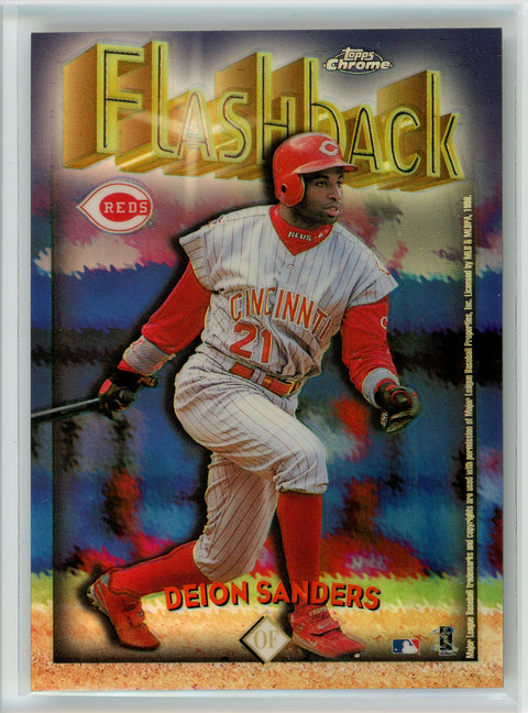 1998 Topps Chrome #FB9 Deion Sanders Flashback Refractors
