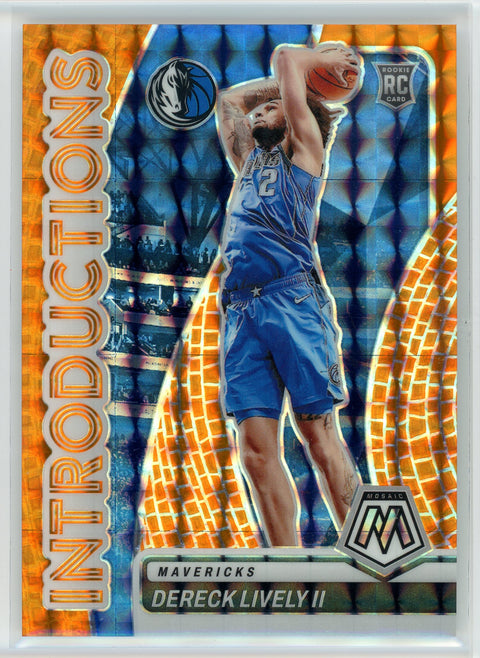 2023-24 Panini Mosaic #1 Dereck Lively II Introductions Orange /49