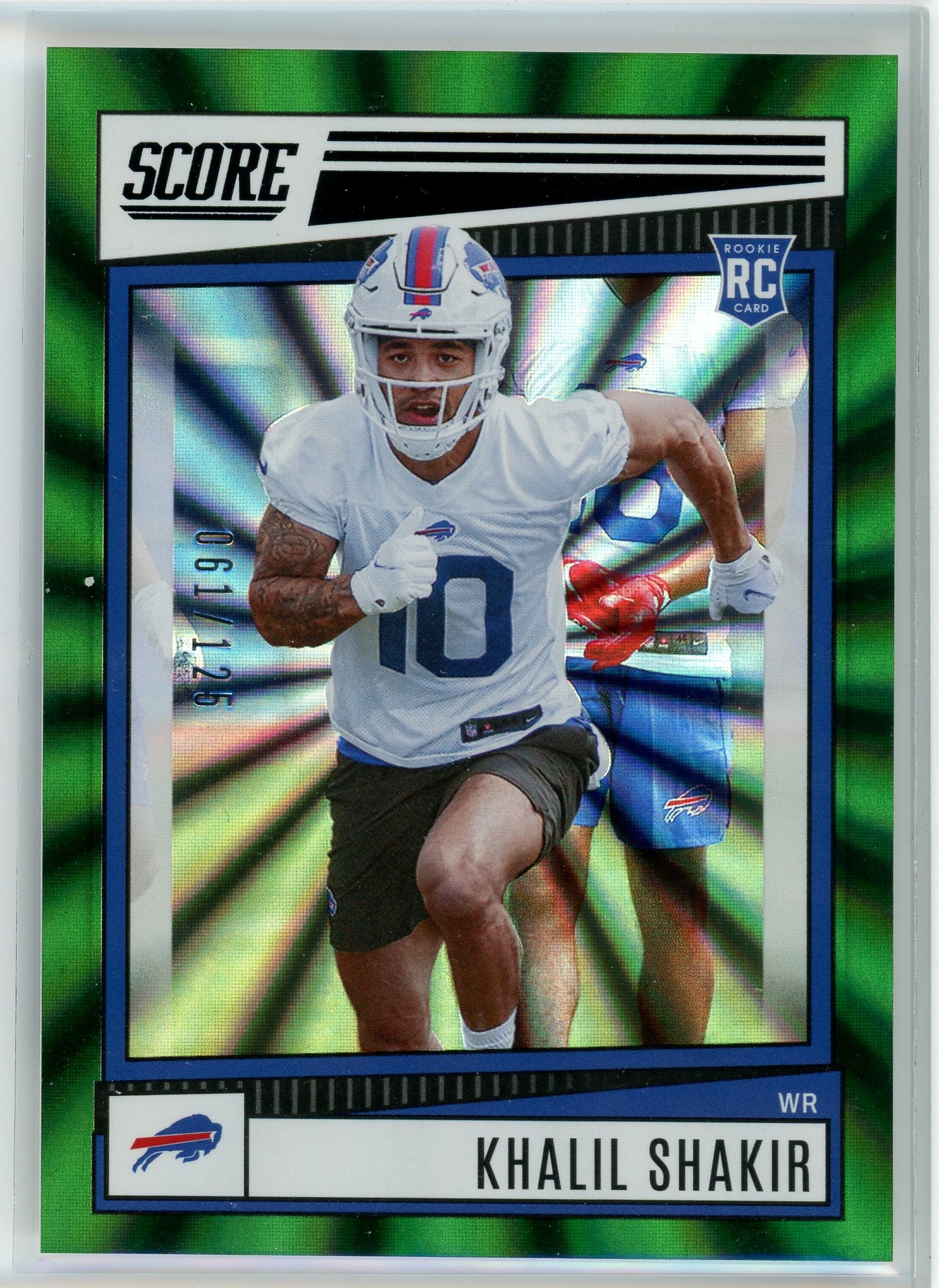 2022 Score #394 Khalil Shakir Green Laser Holo