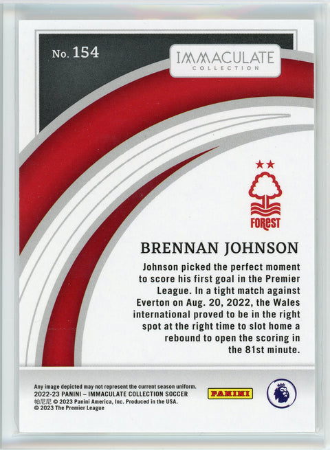 2022-23 Panini Immaculate Collection #154 Brennan Johnson Bronze /75