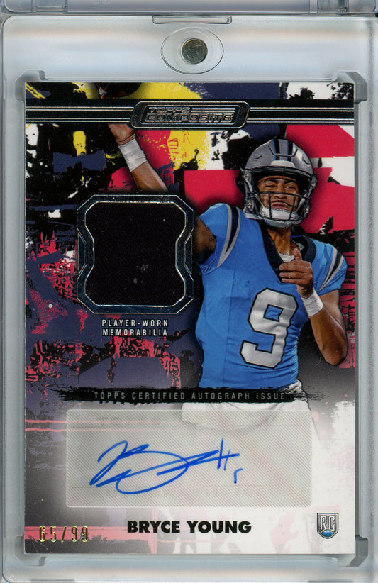 2024 Topps Composite #CPAV-BY Bryce Young Patch Auto /99