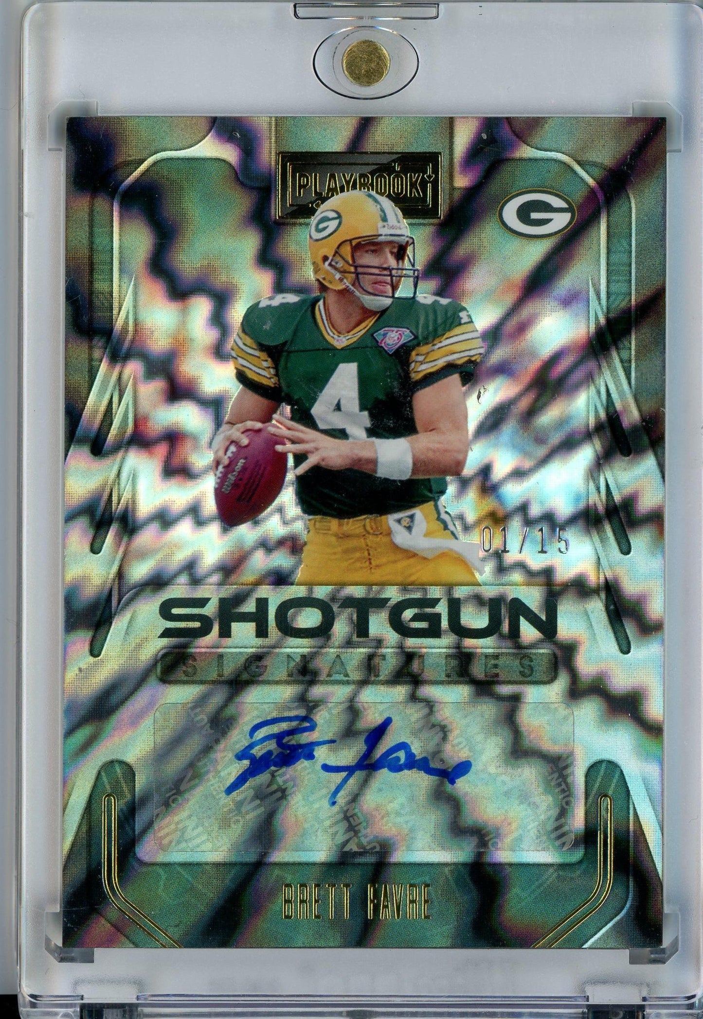 2022 Panini Playbook #SS-BF Brett Favre Shotgun Signatures /15