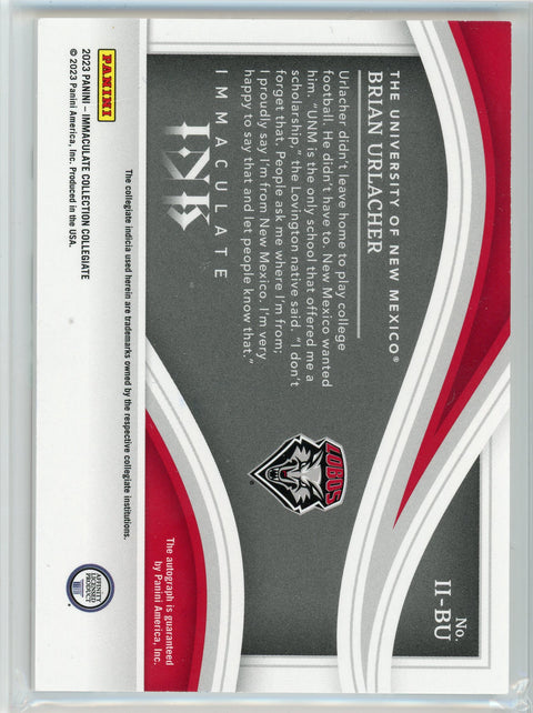 2023 Panini Immaculate #II-BU Brian Urlacher Immaculate Ink Green /5