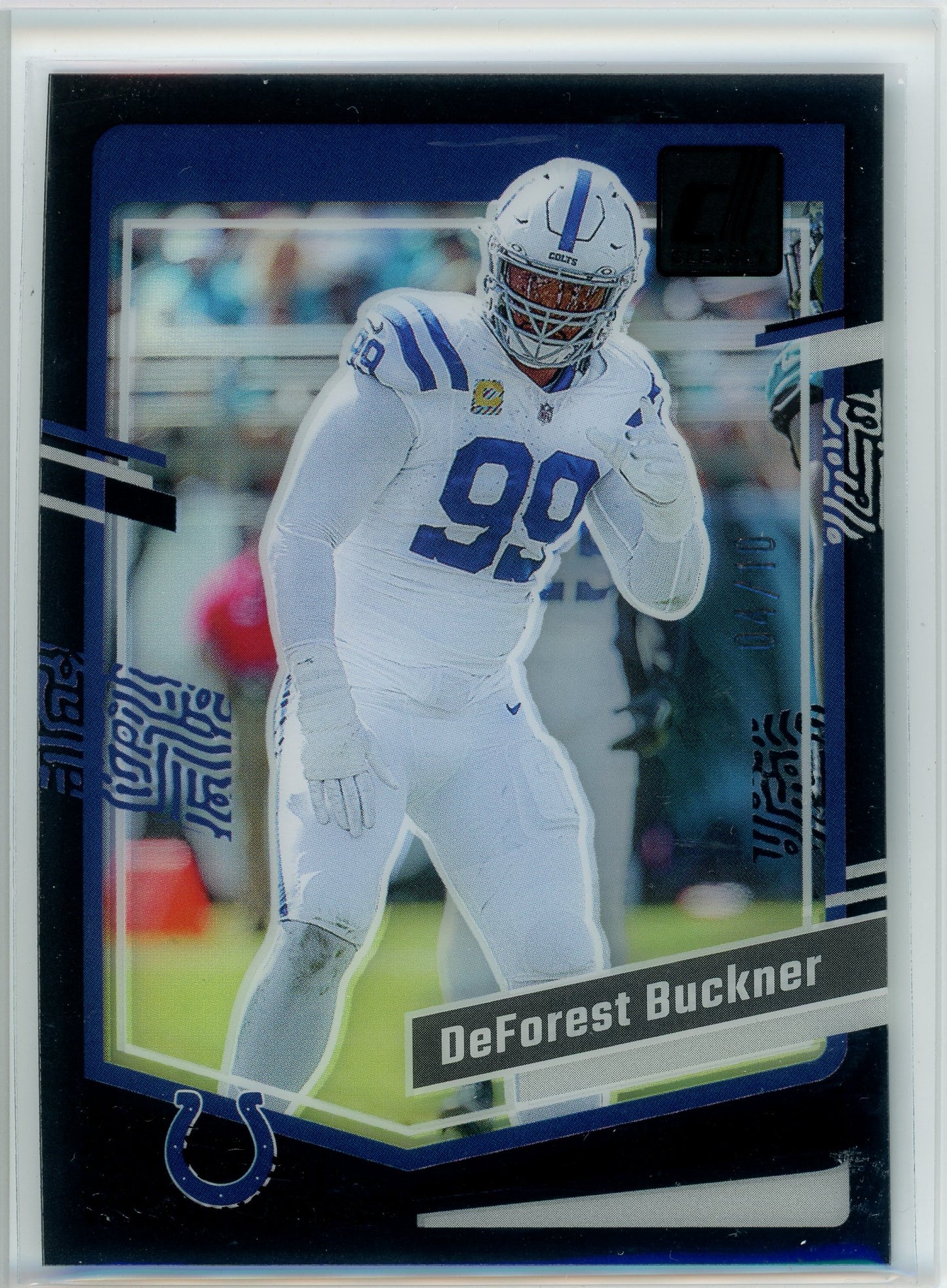2023 Clearly Donruss #22 DeForest Buckner Black #/10