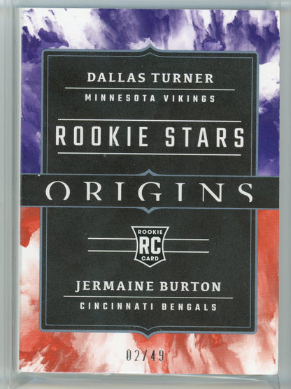 2024 Panini Origins #RDPS-10 Jermaine Burton Rookie Stars /49