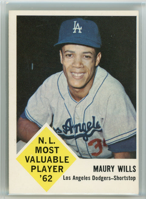 1963 Fleer #43 Maury Wills