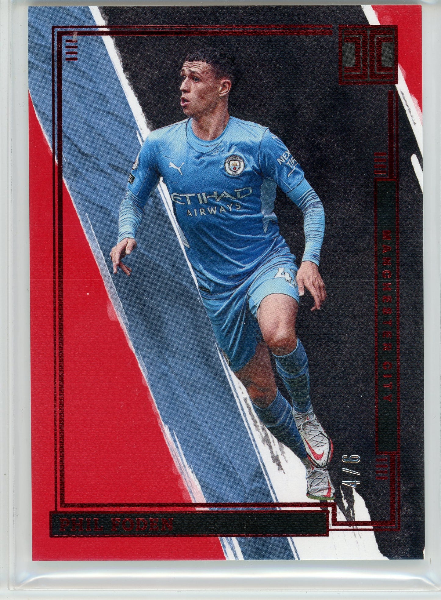 2021-22 Panini Impeccable Premier League #87 Phil Foden Ruby #/6