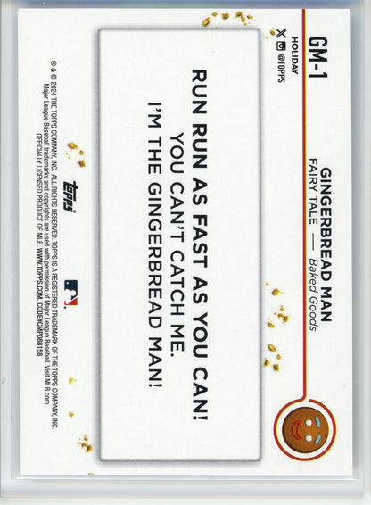 2024 Topps Holiday #GM-1 Gingerbread Man Gingerbread Man