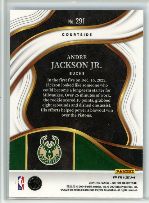 2023-24 Panini Select #291 Andre Jackson Jr. Elephant Prizm