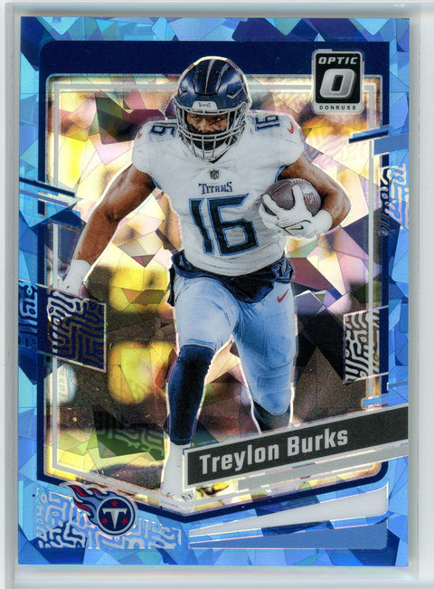 2023 Donruss Optic #194 Treylon Burks Blue Cracked Ice /15