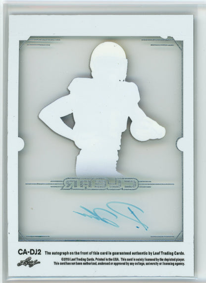 2019 Leaf Clear #CA-DJ2 Diontae Johnson Trinity Clear Green Auto /10