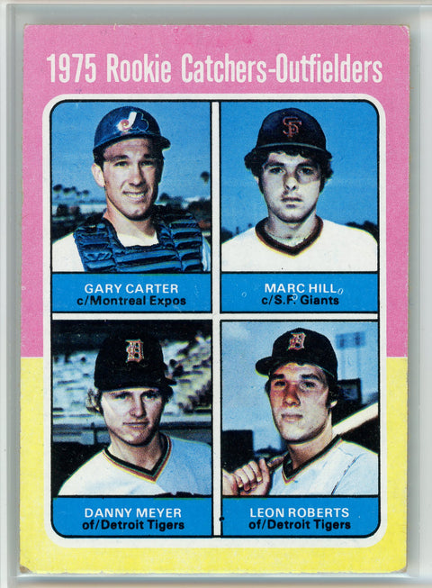 1975 Topps #620 1975 Rookie Catchers-Outfielders (Gary Carter / Marc Hill...)
