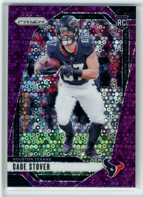 2024 Panini #318 Cade Stover Purple No Huddle Prizm /49