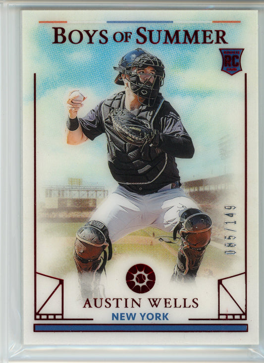 2024 Panini Boys Of Summer #86 Austin Wells Red /149