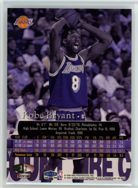 1998-99 Flair Showcase #2 Kobe Bryant