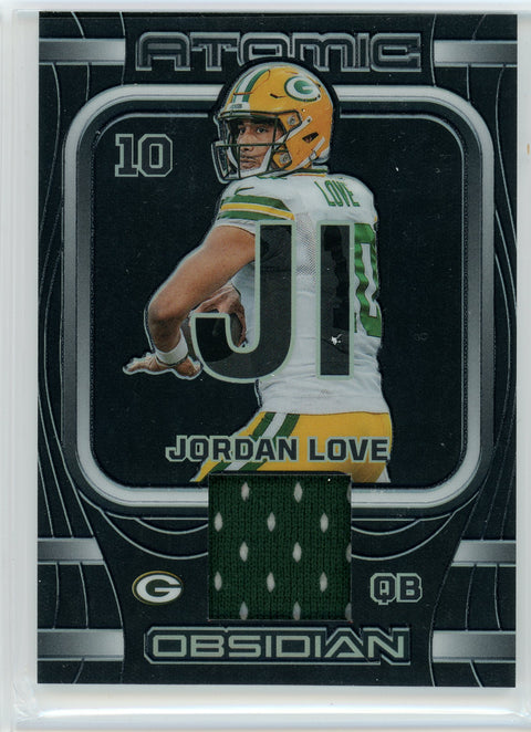 2023 Panini Obsidian #AMA-JLO Jordan Love Atomic Patch /199
