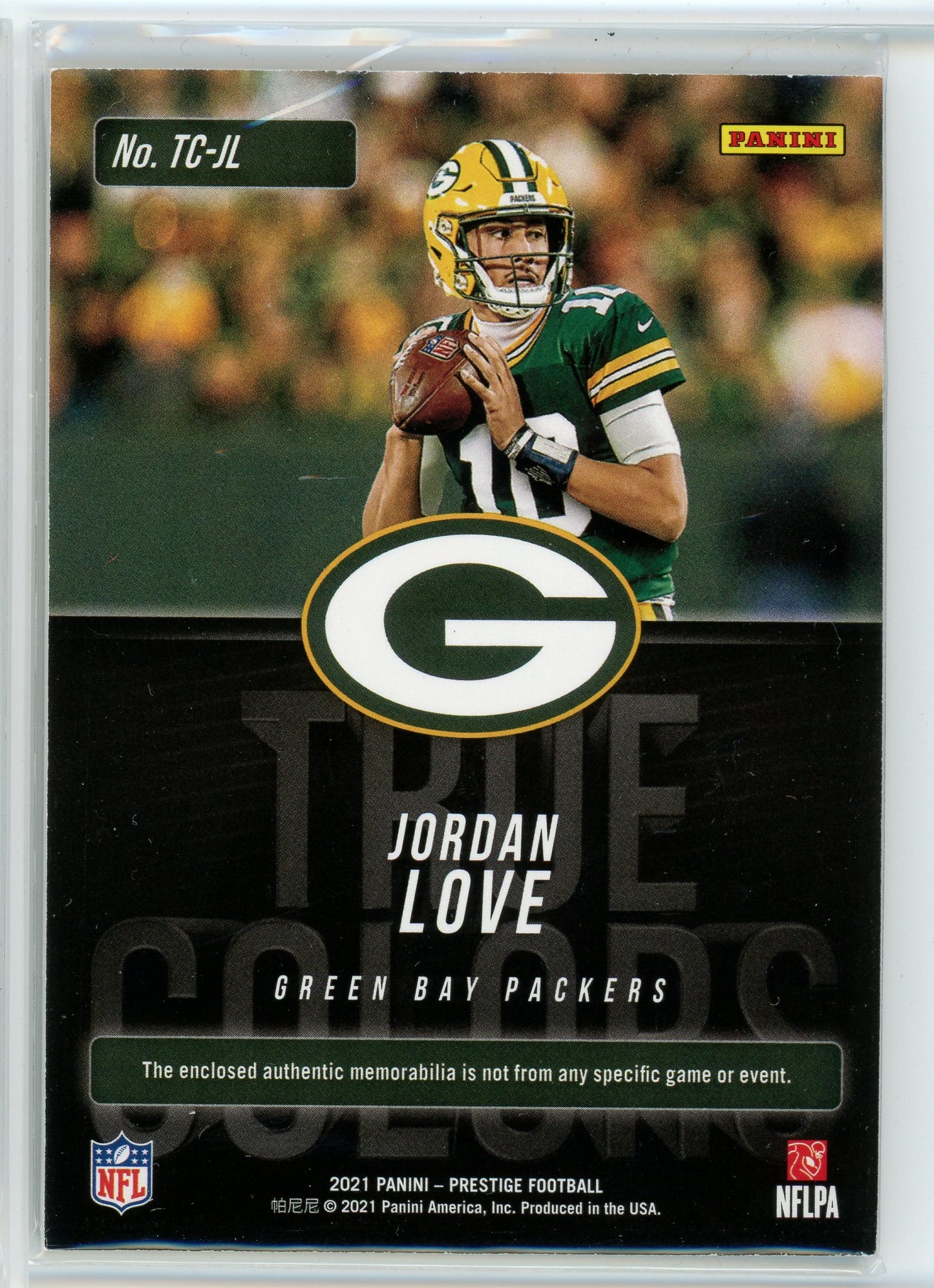 2021 Panini Prestige #TC-JL Jordan Love True Colors Xtra Points Red