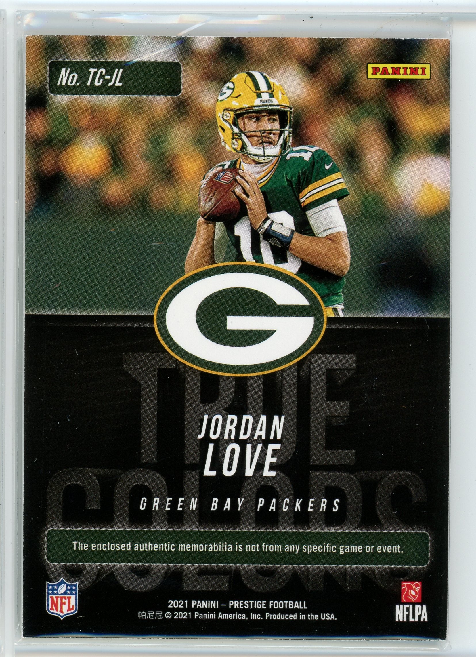 2021 Panini Prestige #TC-JL Jordan Love True Colors Xtra Points Red