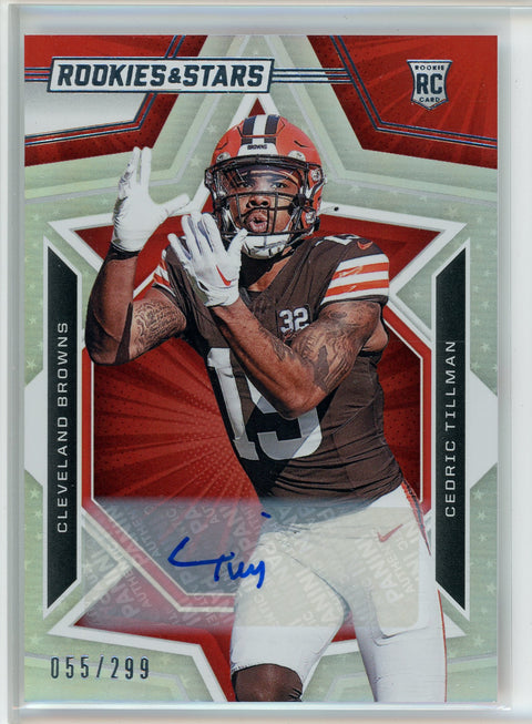 2023 Panini Rookies & Stars #116 Cedric Tillman Rookie Auto /299