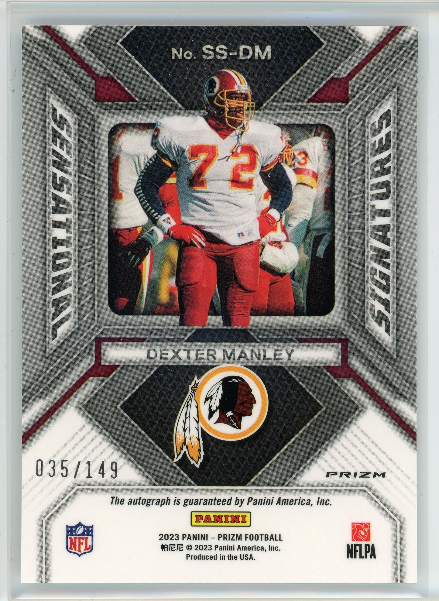 2023 Panini #SS-DM Dexter Manley Sensational Signatures /149