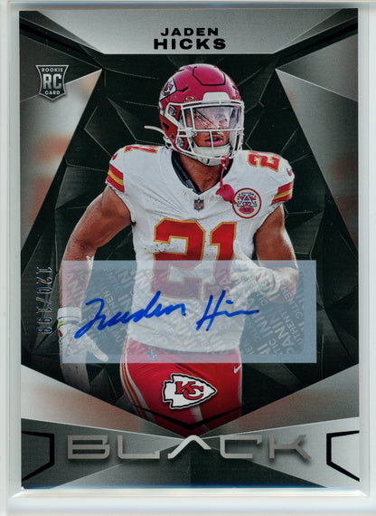 2024 Panini Black #136 Jaden Hicks Rookie Auto /199
