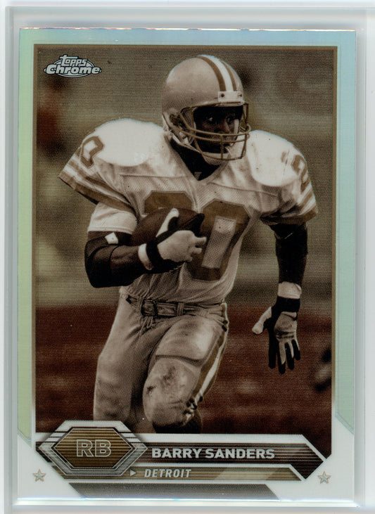 2023 Topps Composite #9 Barry Sanders Topps Chrome Sepia Refractor
