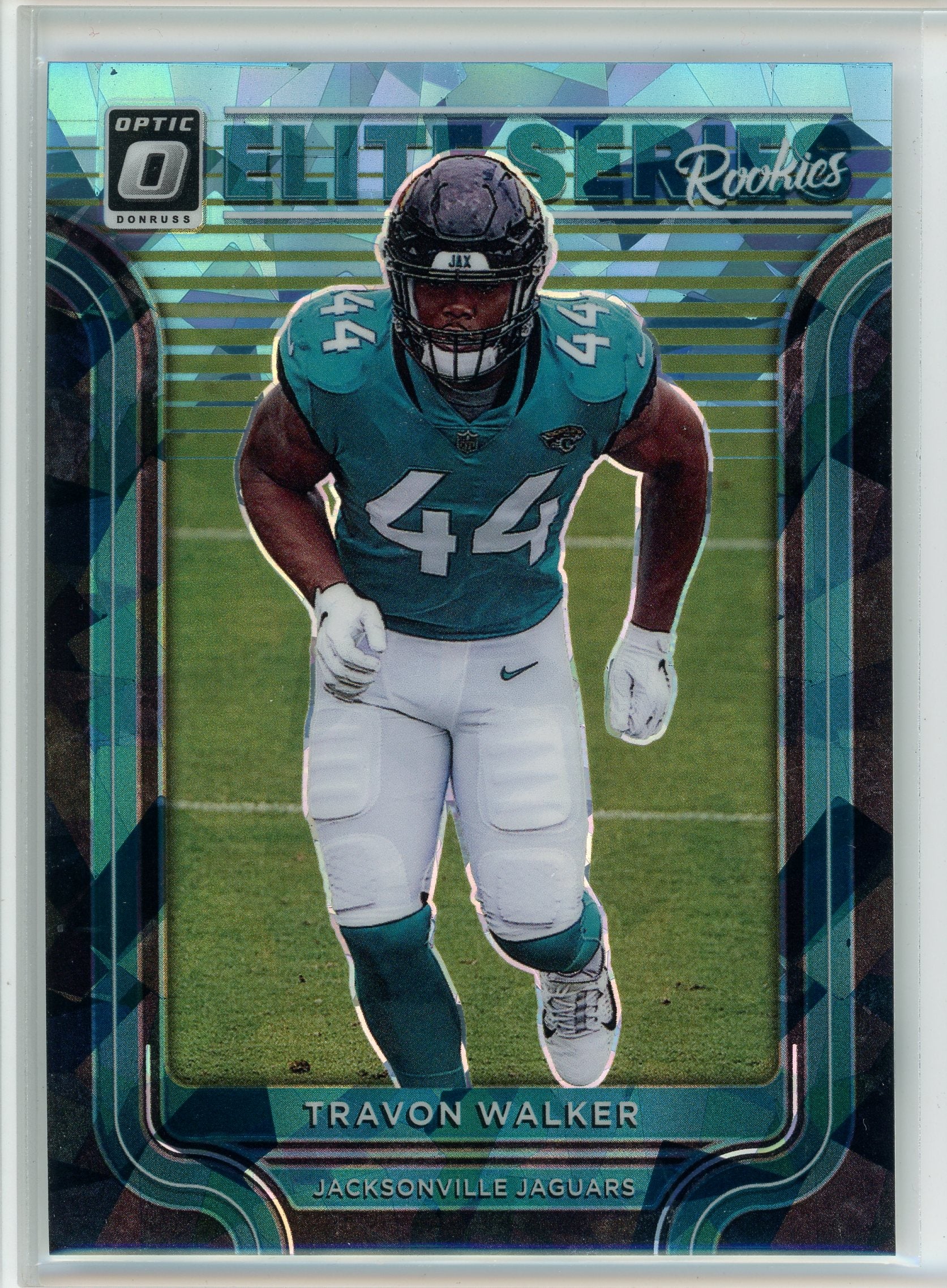 2022 Donruss Optic #ESR-19 Travon Walker Elite Series Cracked Ice /15