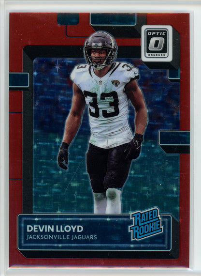 2022 Donruss Optic #254 Devin Lloyd Red Stars