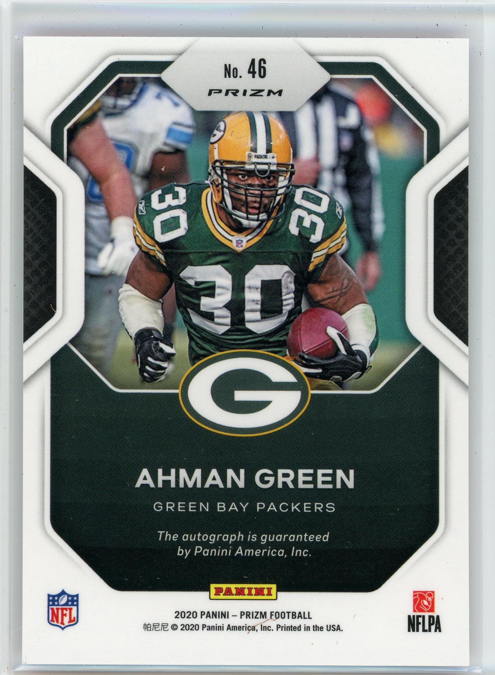 2020 Panini #46 Ahman Green Sensational Signatures Pink Prizm