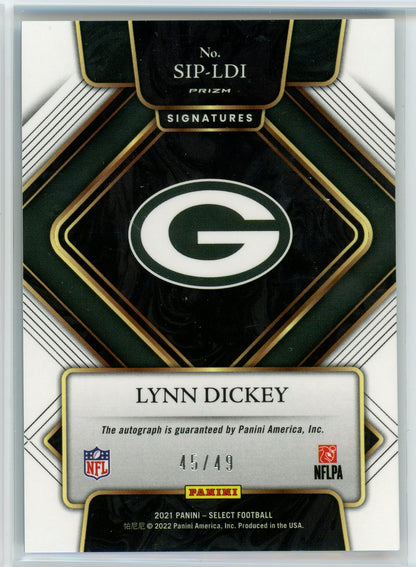 2021 Panini Select #SIP-LDI Lynn Dickey Light Blue Prizm Auto