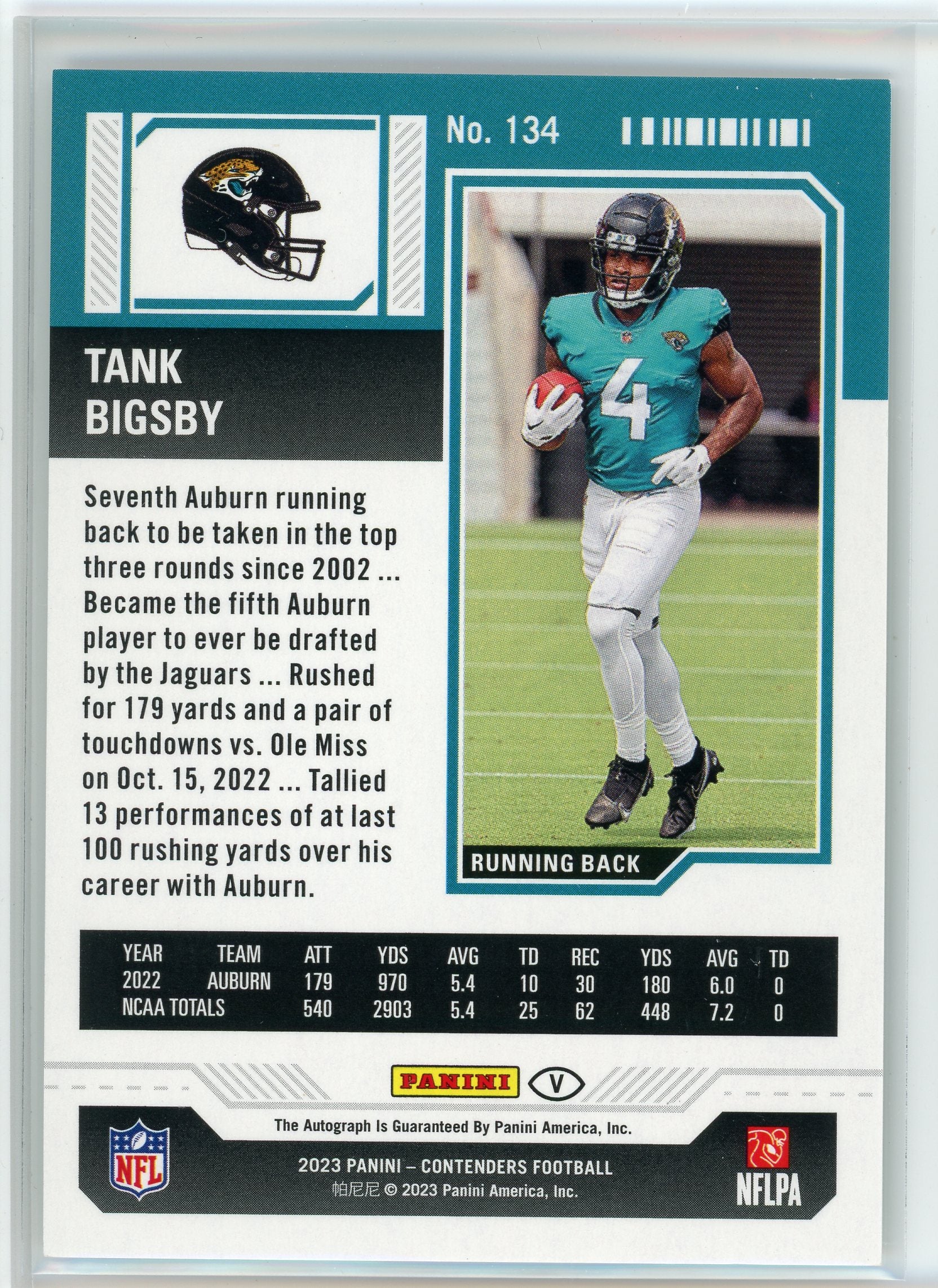 2023 Panini Contenders #134 Tank Bigsbey Midfield Ticket /50