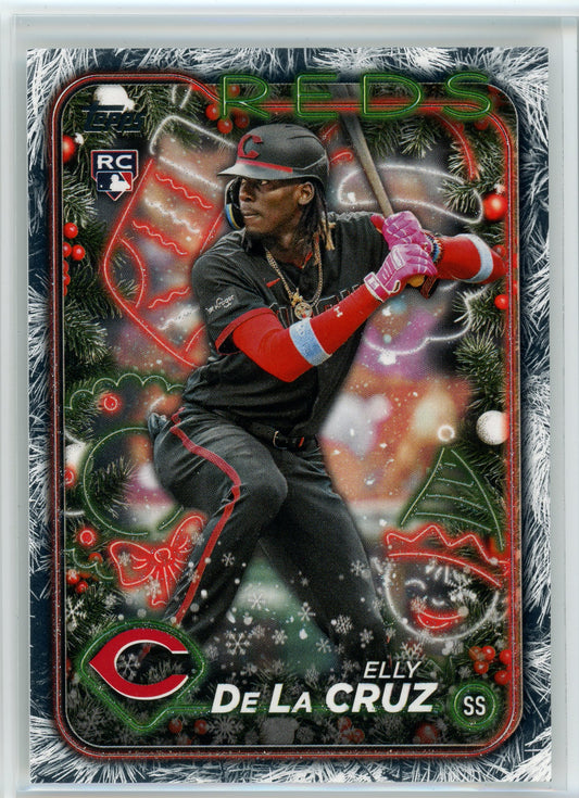 2024 Topps Holiday #H102 Elly De La Cruz Holiday Tree