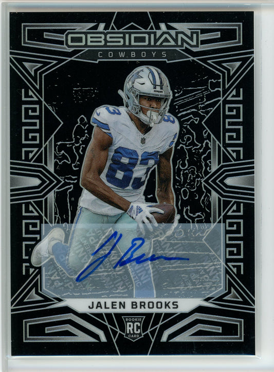2023 Panini Obidian #125 Jalen Brooks Rookie Auto