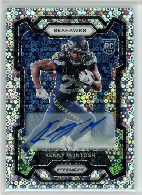 2023 Panini #391 Kenny McIntosh No Huddle Prizm Rookie Auto