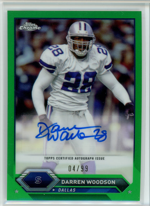 2024 Topps Composite Chrome #TCA-DW Darren Woodson Green Auto /99