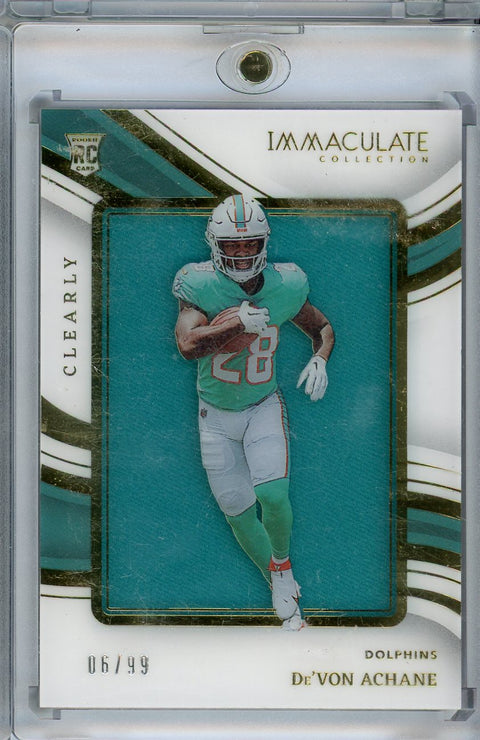 2023 Immaculate Collection #IRJ-DA DeVon Achane Clearly Patch /99
