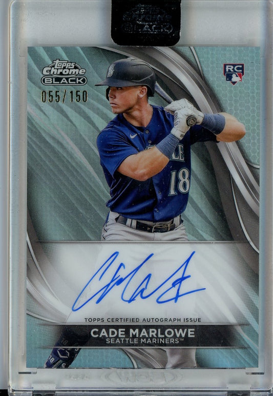 2024 Topps Chrome Black #CBA-CMA Cade Marlowe Rookie Auto /150