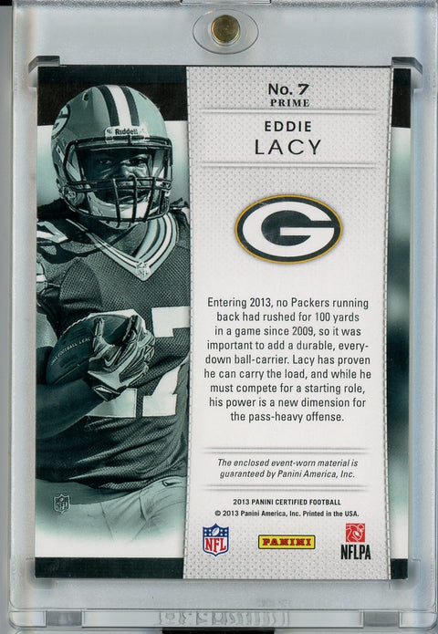 2013 Panini Certified #7 Eddie Lacy Fabric Of The Game /49