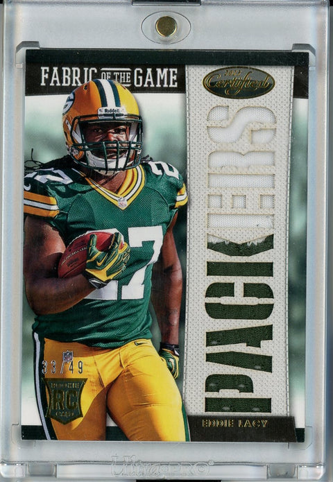 2013 Panini Certified #7 Eddie Lacy Fabric Of The Game /49