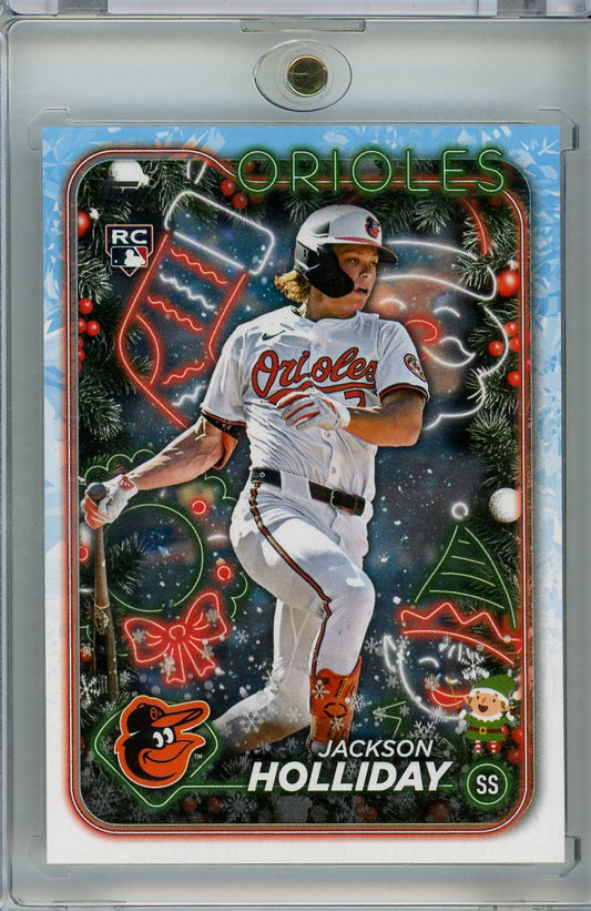 2024 Topps Holiday #HE-8 Jackson Holliday Holiday Variation