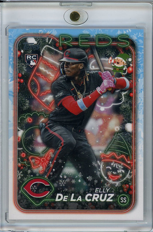 2024 Topps Holiday #H102b Elly De La Cruz Holliday Variation