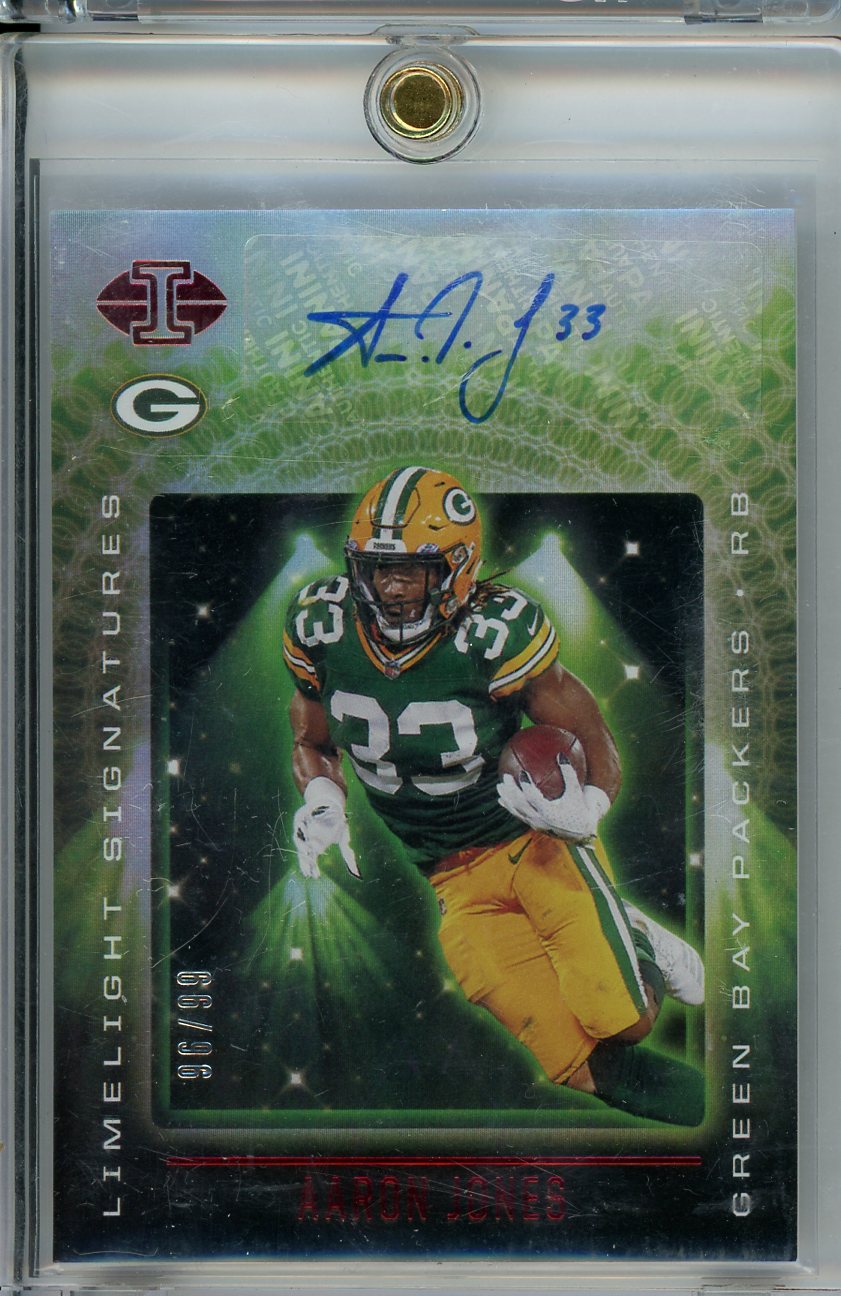 2021 Panini Illusion #LS-AJ Aaron Jones Limelight Signatures /99