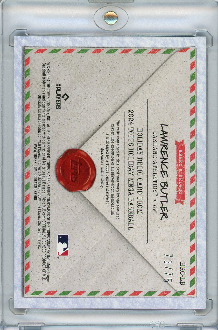 2024 Topps #HRC-LB Lawrence Butler Holiday Relic /75