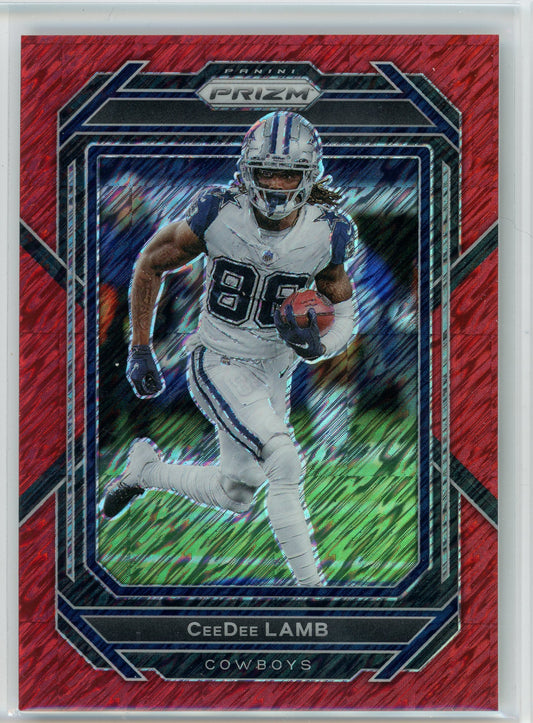 2022 Panini Prizm #79 CeeDee Lamb Red Shimmer Prizm /35