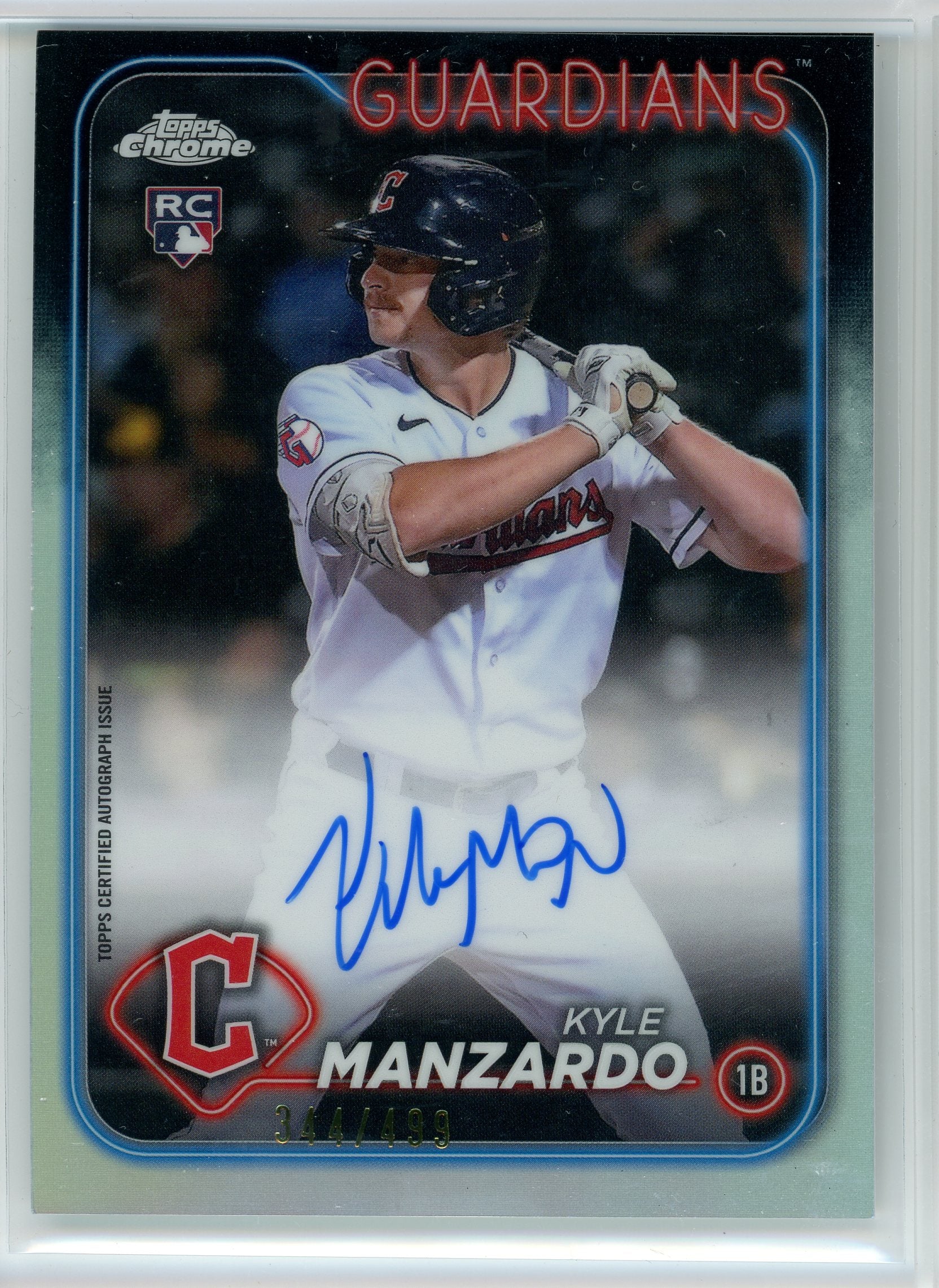 2024 Topps Chrome Update #RA-KMA Kyle Manzardo Auto /499
