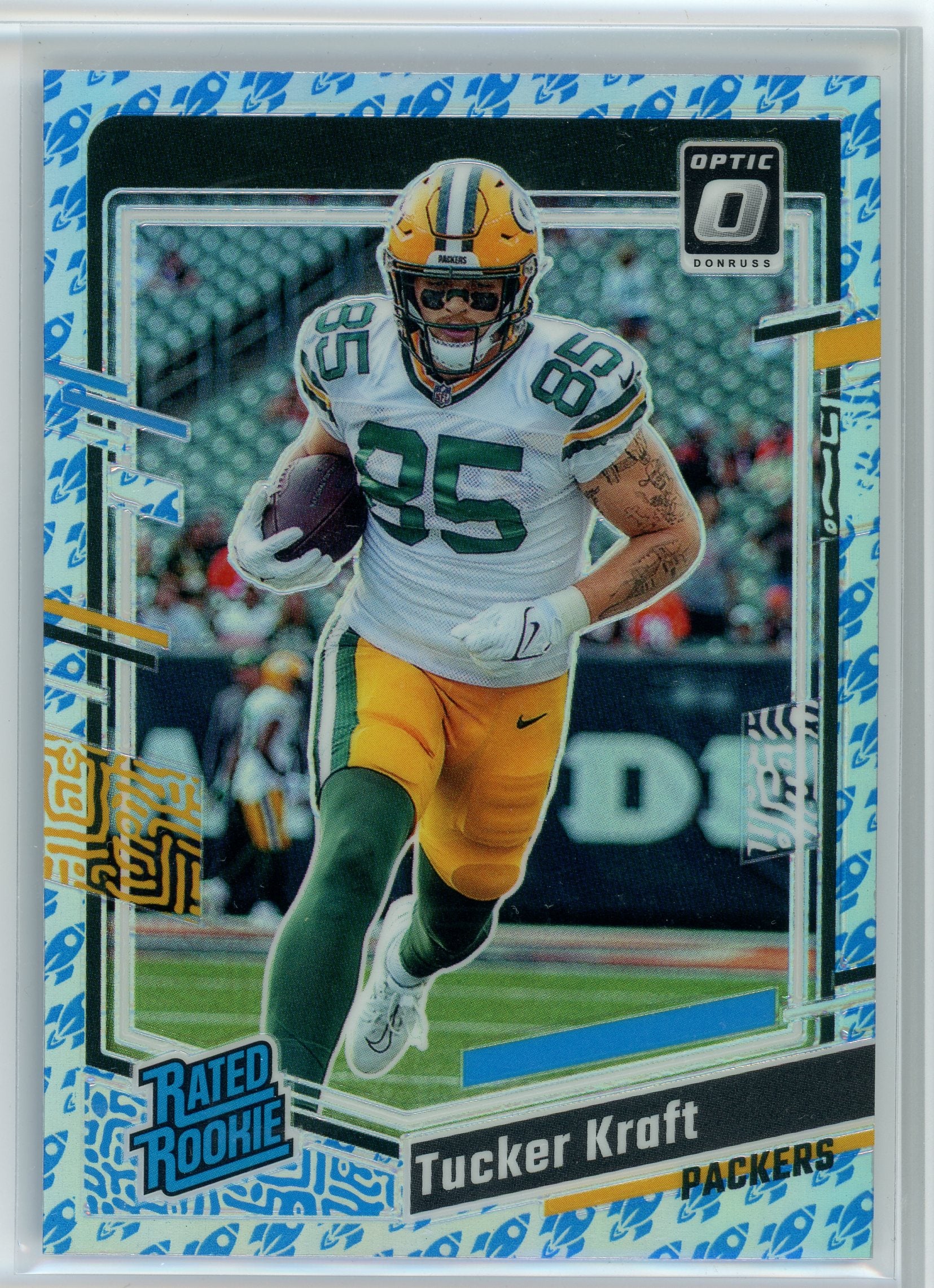 2023 Donruss Optic #243 Tucker Kraft Rocket Ship Prizm